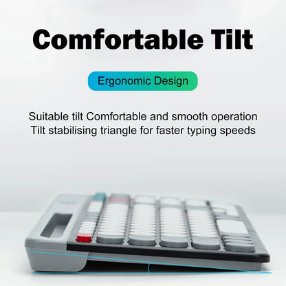 Dual-mode Wireless Keyboard & Mice Combo 2.4G Bluetooth 5.0 Membrane Keyboards BT 3-Channels Rechargeable Key Board Mouse for PC