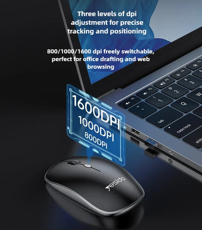 Portable USB Wireless Keyboard and Silent Mouse Set for Home, Office, and Gaming Use