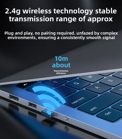 Wireless Keyboard and Mouse Set for Desktop Laptop Silent Business Keyboard Mouse Combo